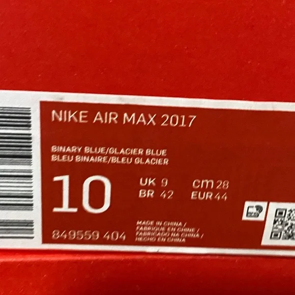 Nike Air Max 2017 Mens Binary Blue New Sneakers NIB Shoes - Picture 12 of 14